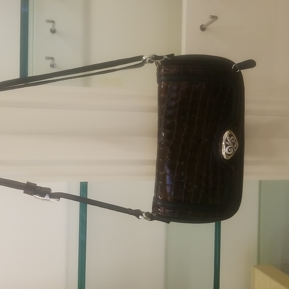 Classic Brighton Collectibles leather crossbody with organizer